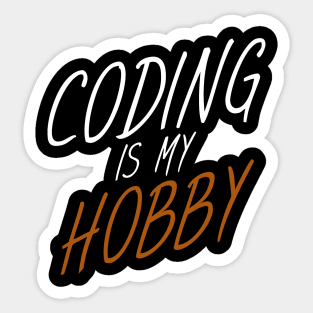 Coding is my hobby Sticker